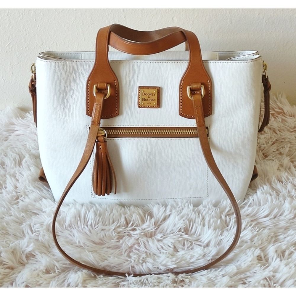 Dooney & Bourke Morgan White Pebbled Shoulder Bag
